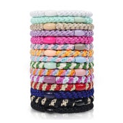 15 Stück Elastic Hair Ties Haargummis Damen Mehrfarbig Locki 1 St