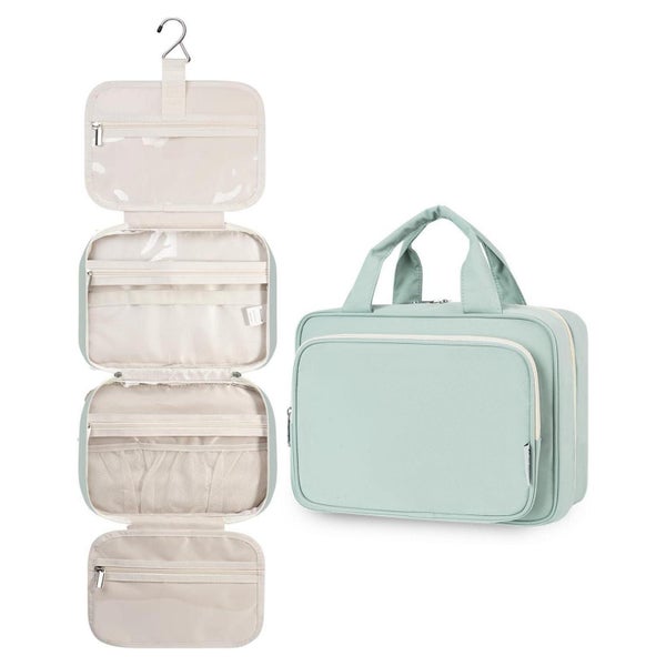 Kulturbeutel Damen Aufhängen Waschtasche A-minzgrün L 1 St