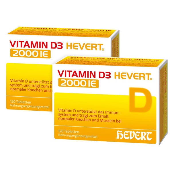 Vitamin D3 Hevert 2.000 I.E. Tabletten 2X120 St