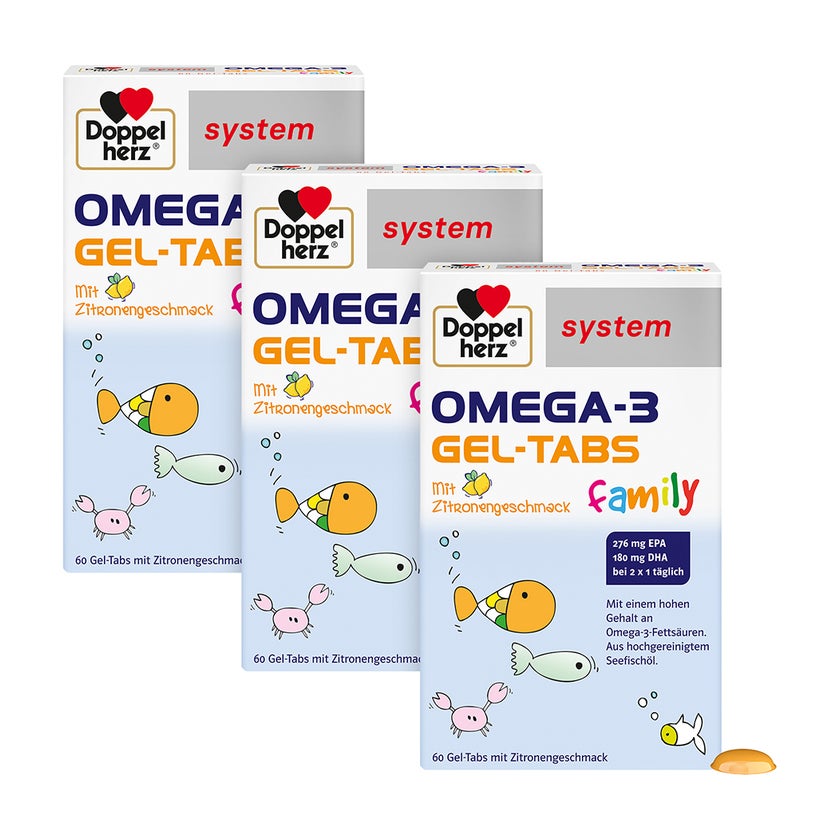 Doppelherz® system Gel-Tabs family Dreierpack 3X60 St