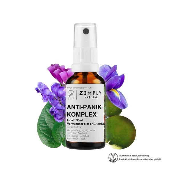 ZIMPLY NATURAL Anti-Panik Komplex - Pflanzenbasierte Rezeptur 30 ml
