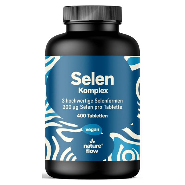 Selen 200µg 3-Fach-Komplex - 400 Tabletten - Nature Flow 400 St