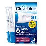 Produktabbildung: Clearblue Schwangerschaftst.6 Tage Vor 2 Hormone 2 St