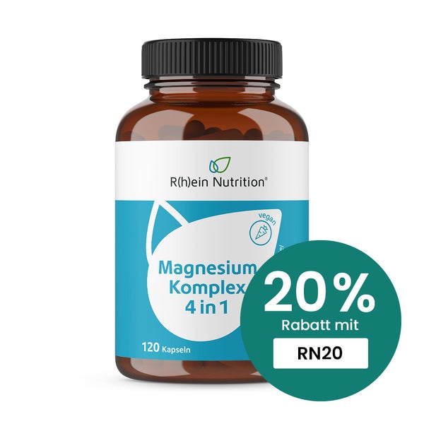 Magnesium Komplex 4 in 1 hochdosiert vegan 120 St