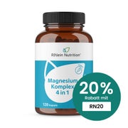Produktabbildung: Magnesium Komplex 4 in 1 hochdosiert vegan 120 St