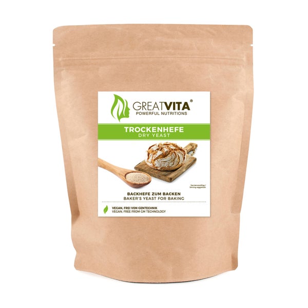GreatVita Trockenhefe Backhefe 500 g