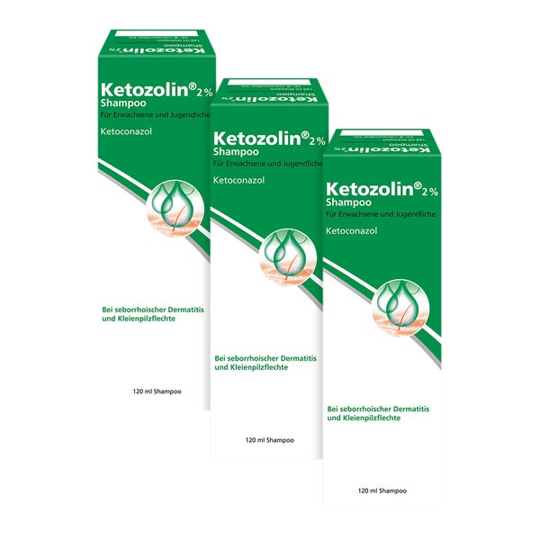 Ketozolin 2% Shampoo 3-Pack 3X120 ml