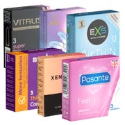 Produktabbildung: Feel&Thin SIXPACK, 18 ultradünne Kondome vegan & gefühlsecht (18 Kondome) 18 St