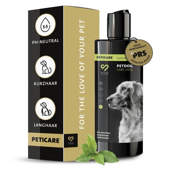 Peticare Spezial Hunde-Shampoo, bei fettigem & trockenem Fell, mild, farbneutral 250 ml