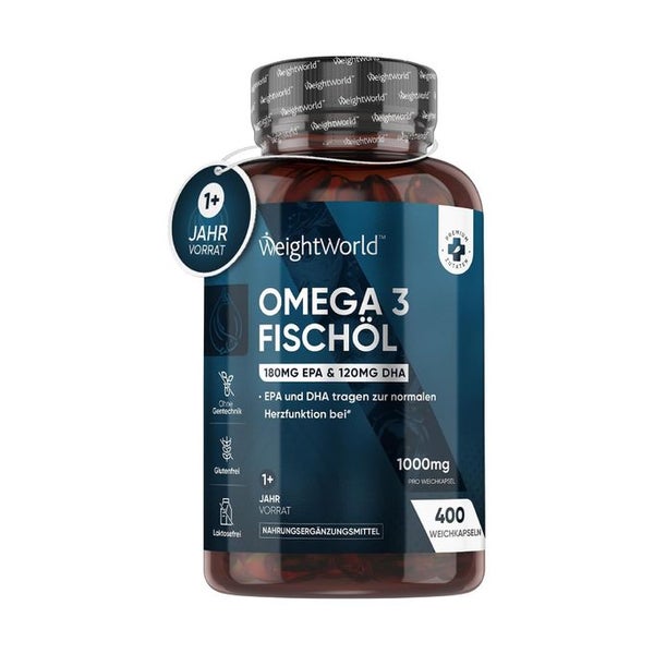 WeightWorld Omega 3 Fischöl 400 St