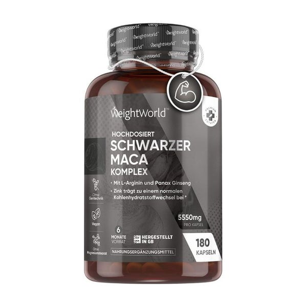 WeightWorld Schwarzer Maca Komplex 180 St