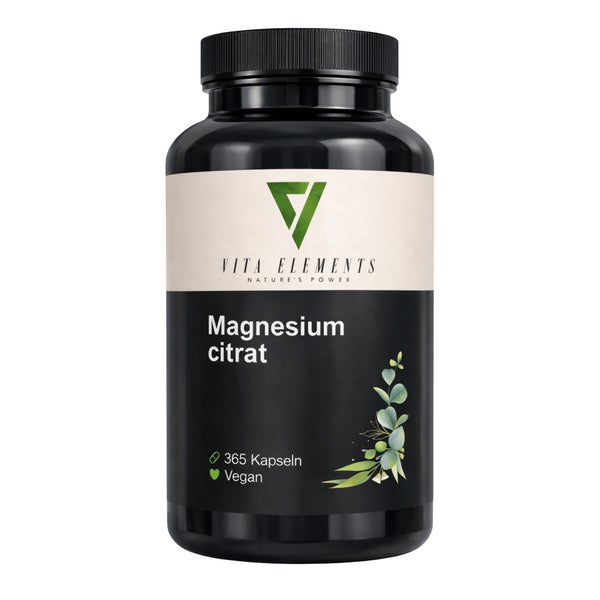 Vita Elements Magnesiumcitrat Kapseln 365 St