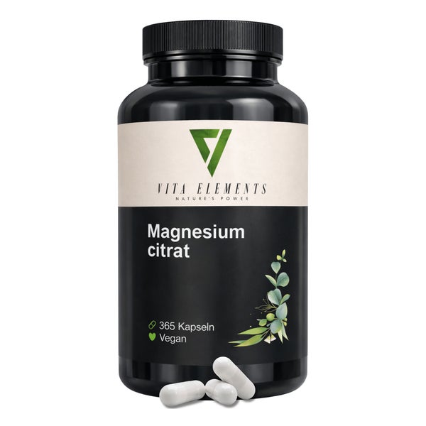 Vita Elements Magnesiumcitrat Kapseln 365 St