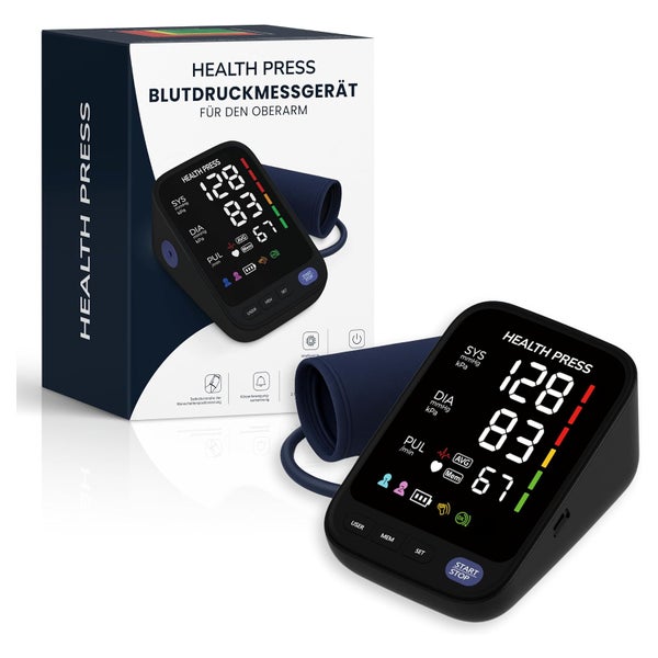 Health Press® Blutdruckmessgerät Oberarm 1 St