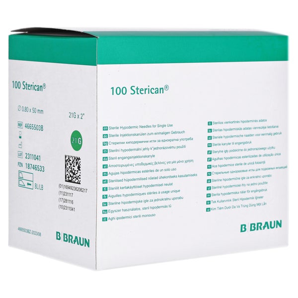 Sterican Einmalkanüle 21 G 50 Mm 100 St