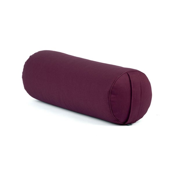 bodhi Yoga-Bolster (rund) ECO, Füllung KAPOK aubergine 1 St