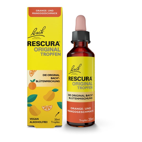 Bach RESCURA Orange-Mango Tropfen alkoholfrei 20 ml
