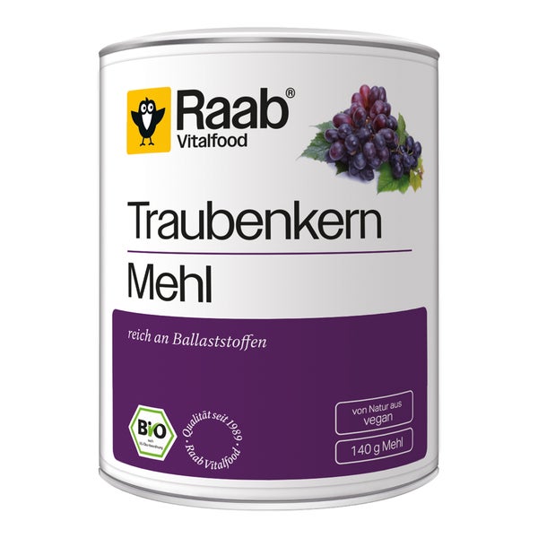 Raab Vitalfood Traubenkernmehl Bio Pulver 140 g