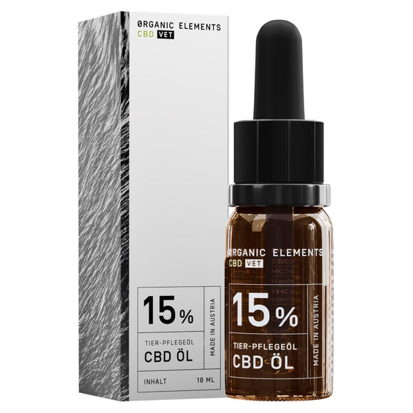 ORGANIC ELEMENTS CBD-Öl für Hunde & Katzen 15% 10 ml