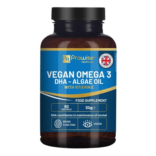 Prowise Healthcare Vegan Omega-3 DHA aus Algenöl 60 St