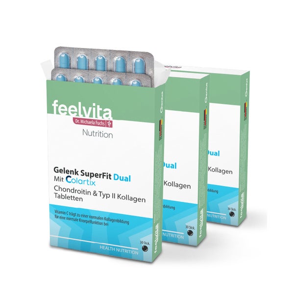 Feelvita Nutrition Gelenk SuperFit Dual Tabletten 90 Tabletten 30 St