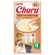 INABA Churu Chicken with salmon 4x14g Huhn mit Lachs für die Katze 0,056 kg