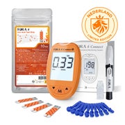 FORA 6 Connect Harnsäuremessgerät – Sonderausgabe (Orange) – mg/dl + 30 Teststreifen 1 St