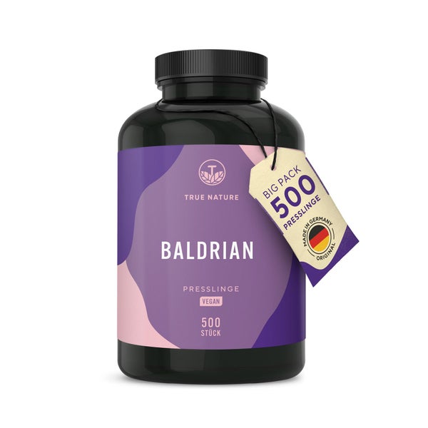 Baldrian Presslinge - Baldrianwurzelpulver, 8 Monate Vorrat 500 St