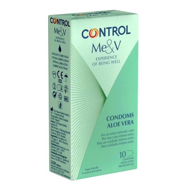 «Aloe Vera» Kondome mit Aloe-Vera für empfindliche Haut (10 Kondome) 10 St