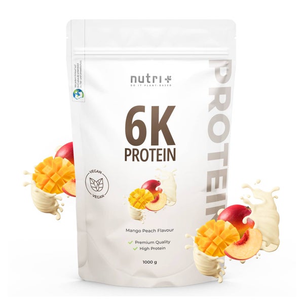 nutri+ 6K Veganes Protein Pulver - Mango Peach 1000 g