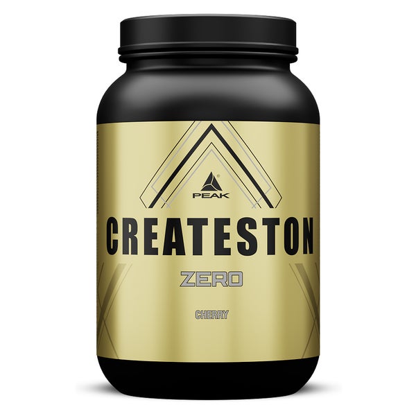 PEAK Createston Zero - 1560g - Geschmack Cherry I 30 Portionen I Pulver I Post Workout I ALL in One Vollversorgung I Protein I Aminosäuren I Creapure I Muskelaufbau I Low Carb I Diät 1560 g