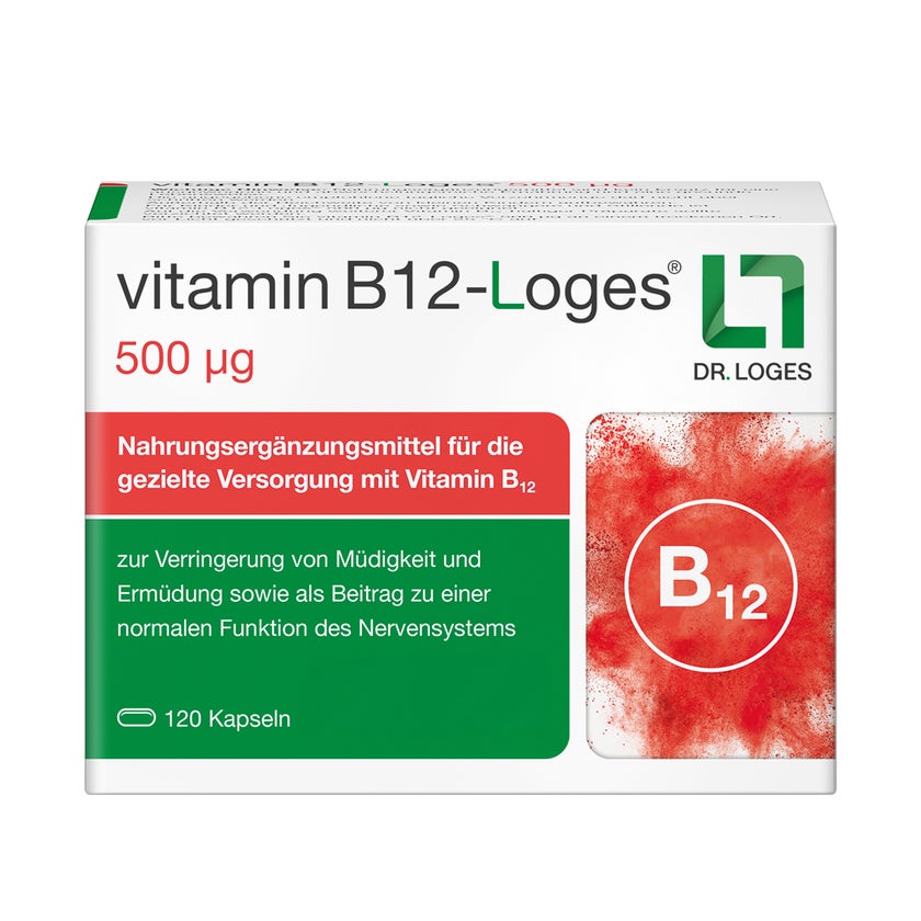 Vitamin B12-loges 500 µg Kapseln 120 St