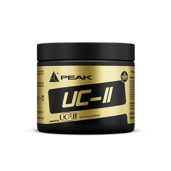 PEAK UC-II - 90 Tabletten I patentiertes Kollagenpeptid I Kollagen Typ 2 I Kollagenbildung I Gelenke I Knorpel I Sehnen I Bänder I gesunde Knorpelfunktion I Vitamin C I glutenfrei 67500 g