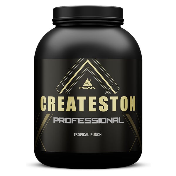 PEAK Createston Professional - 3150g - Geschmack Tropical Punch I Post Workout I ALL in One I über 90 Schlüsselsubstrate I mit Whey Hydrolysat & Whey Isolat I Creatin AKG I Kohlenhydratmatrix 3150 g