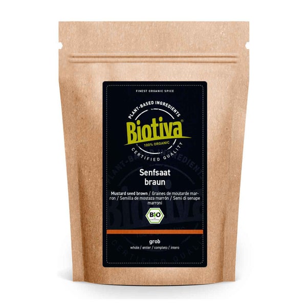 Biotiva Senfsaat braun ganz Bio 250 g