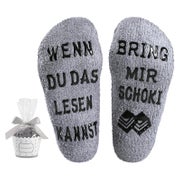 BONANGEL Schoki Socken für Frauen, lustiges Geburtstagsgeschenk, Gr. 36-40