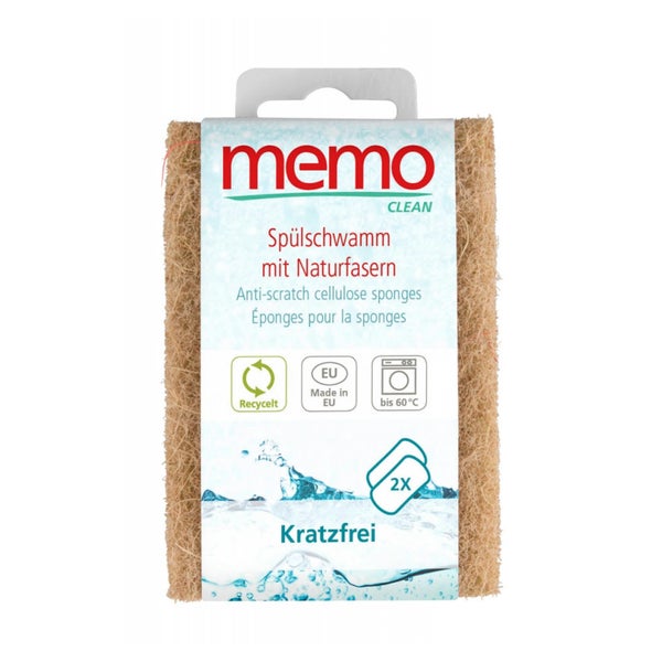Memo - Spülschwämme mit Naturfaser 2 St