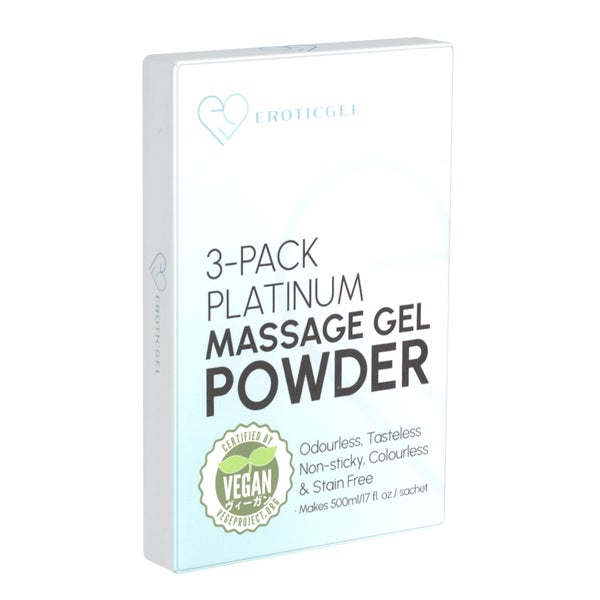 «Platinum Massage Gel Powder» Travel Pack (3x5 g), vegan (0.015 kg) 15 g