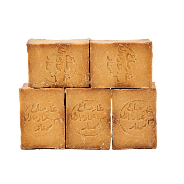 5x Aleppo Seife 80% Olivenöl & 20% Lorbeeröl, Haarseife Körperseife Duschseife Alepposeife 5x200g 5x200 g
