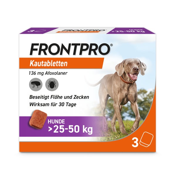 FRONTPRO Kautablette Hunde 25-50kg 3 St