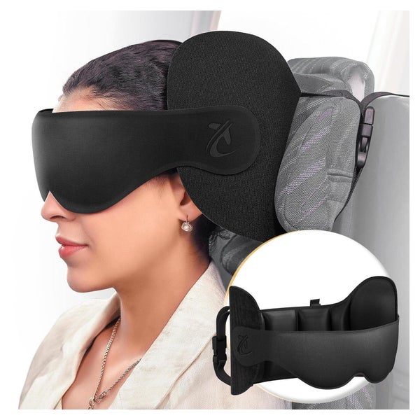 Reisekissen Nackenkissen mit Schlafmaske 360 Grad 1 St