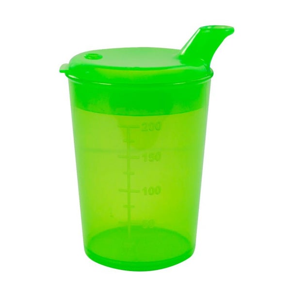 Medi-Inn Schnabelbecher Trinkbecher 250 ml Öffnung 12x10 mm grün 1 St