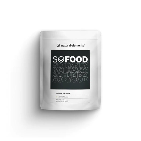 So Food Trinkmahlzeit Vegan – Vanille – 27g Protein, 10 Mahlzeiten – alle essenziellen Vitamine & Mineralstoffe – in Deutschland produziert & laborgeprüft 900 g