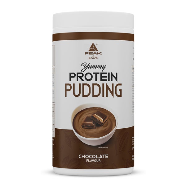 PEAK Yummy Protein Pudding - 450g - Geschmack Chocolate I 15 Portionen I Proteinquelle: Casein, Milchprotein Konzentrat I kaum Fett & Kohlenhydrate I einfache Zubereitung 450 g
