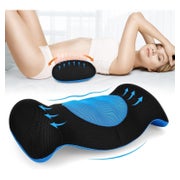 SAHEYER Memory Foam Lendenkissen Blau Ergonomisches Design 1 St
