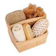 Croll & Denecke Wellness Geschenkset Bambus 6-teilig in Box aus Holz 6 St