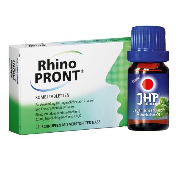 RhinoPRONT® Tabletten + JHP® Minzöl 1 Set
