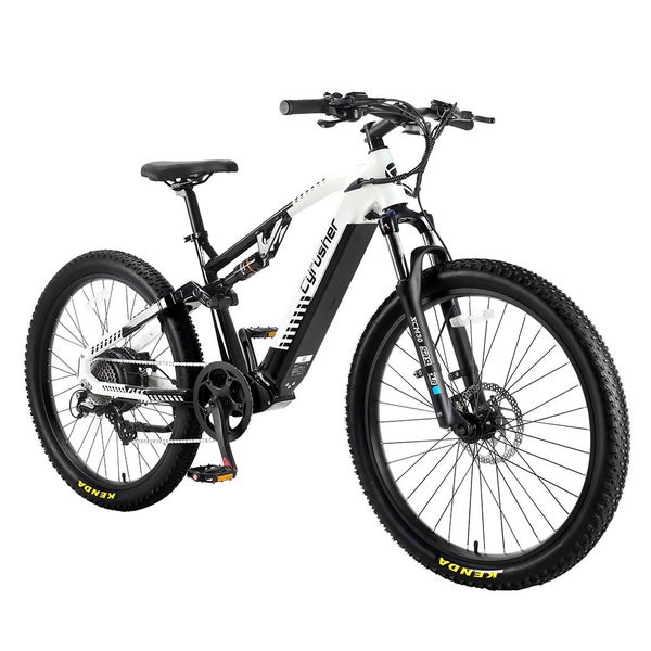 Cyrusher Flex vollgefedertes E-Bike, 48V 15Ah LG-Akku,Weiß 1 St