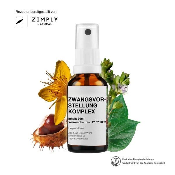 Zimply Natural ZWANGSVORSTELLUNG KOMPLEX - Pflanzbasierte Rezeptur 30 ml