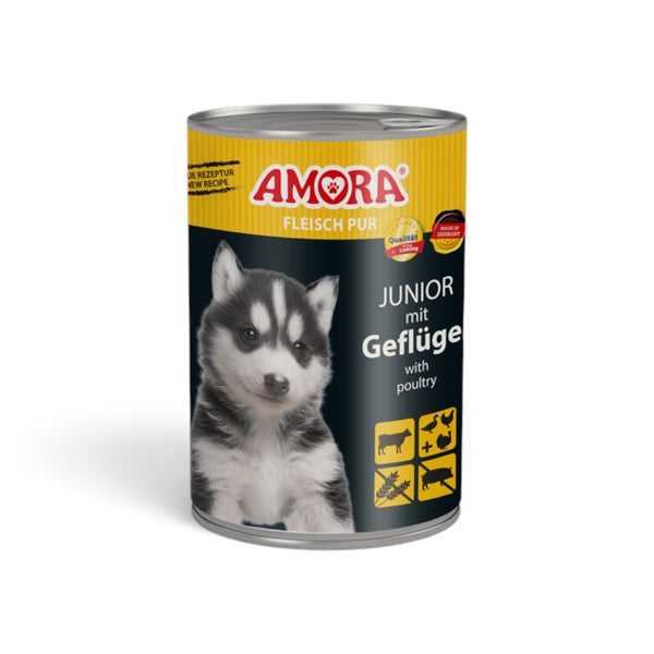 AMORA Dog Fleisch Pur Junior 2,4 kg